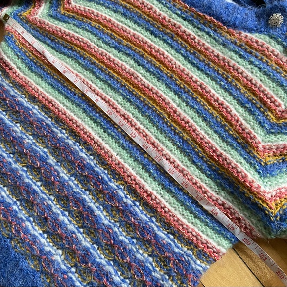 Leandra Medine x Mango wool blend colourful striped sweater - Picture 11 of 11